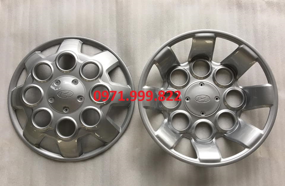 Chụp mâm, ốp lazang 8 lỗ xe Tracomeco, Universe, Thaco, Giường nằm, xe tải Huyndai