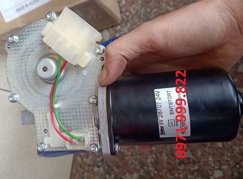 Mô tơ gạt mưa xe Thaco TB79, Tb82, TB85, TB120, Weichai, Giường nằm, Mobihome
