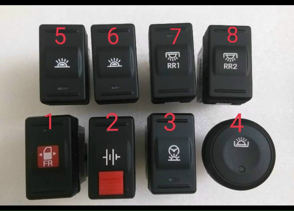 Công tắc taplo xe Universe, Thaco Tb79 Tb82 Tb85 Tb120, Giường nằm, Tracomeco chính hãng