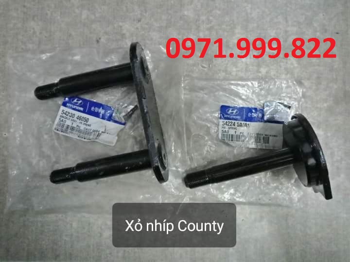 Xỏ nhíp, treo nhíp xe County 29 chỗ chính hãng