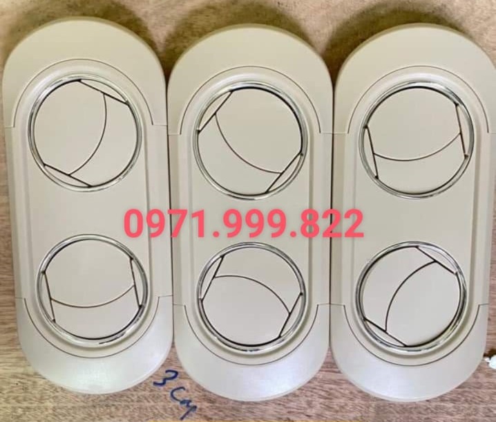Cửa gió điều hòa đôi, lỗ gió điều hòa đôi xe Thaco, Mobihome, Weichai, Giường nằm