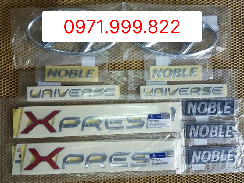 Tem chữ xe Univese 45 chỗ 