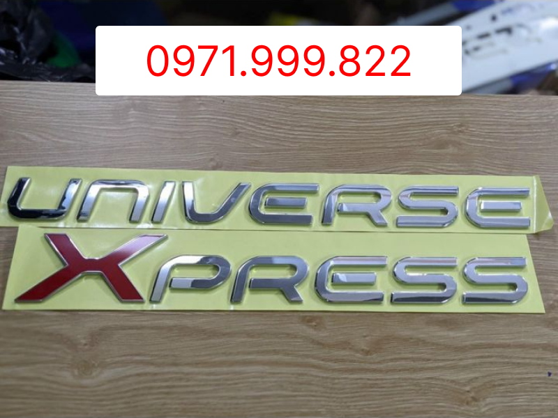 Chữ Univers Express dán xe