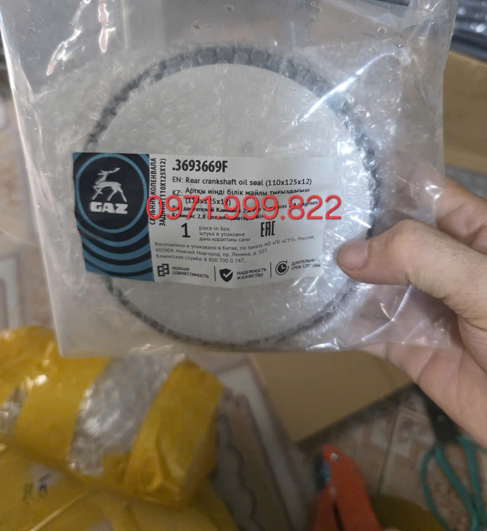 phớt đuôi trục cơ sau Gaz, phớt đuôi trục cơ trước Gaz 16 chỗ, 17 chỗ 19 chỗ 20 chỗ, tải van Gaz chính hãng
