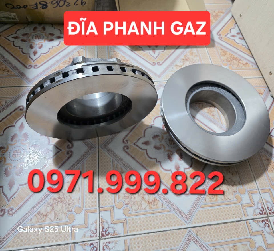 Đĩa phanh trước Gaz, đĩa phanh sau xe Gaz 16 chỗ, 20 chỗ