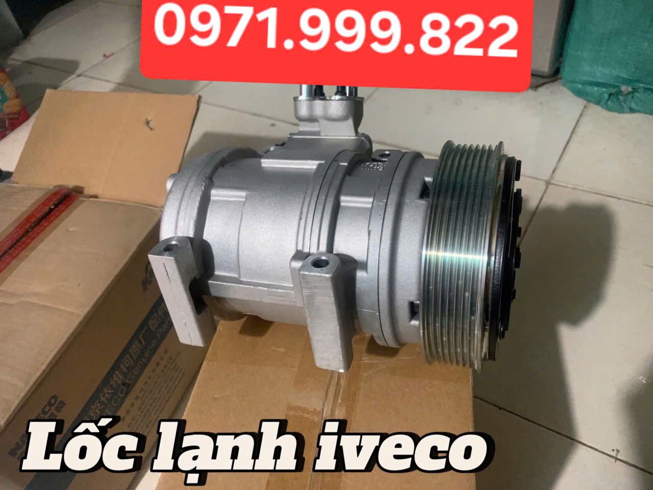 Lốc điều hòa Iveco daily 16 chỗ 19 chỗ